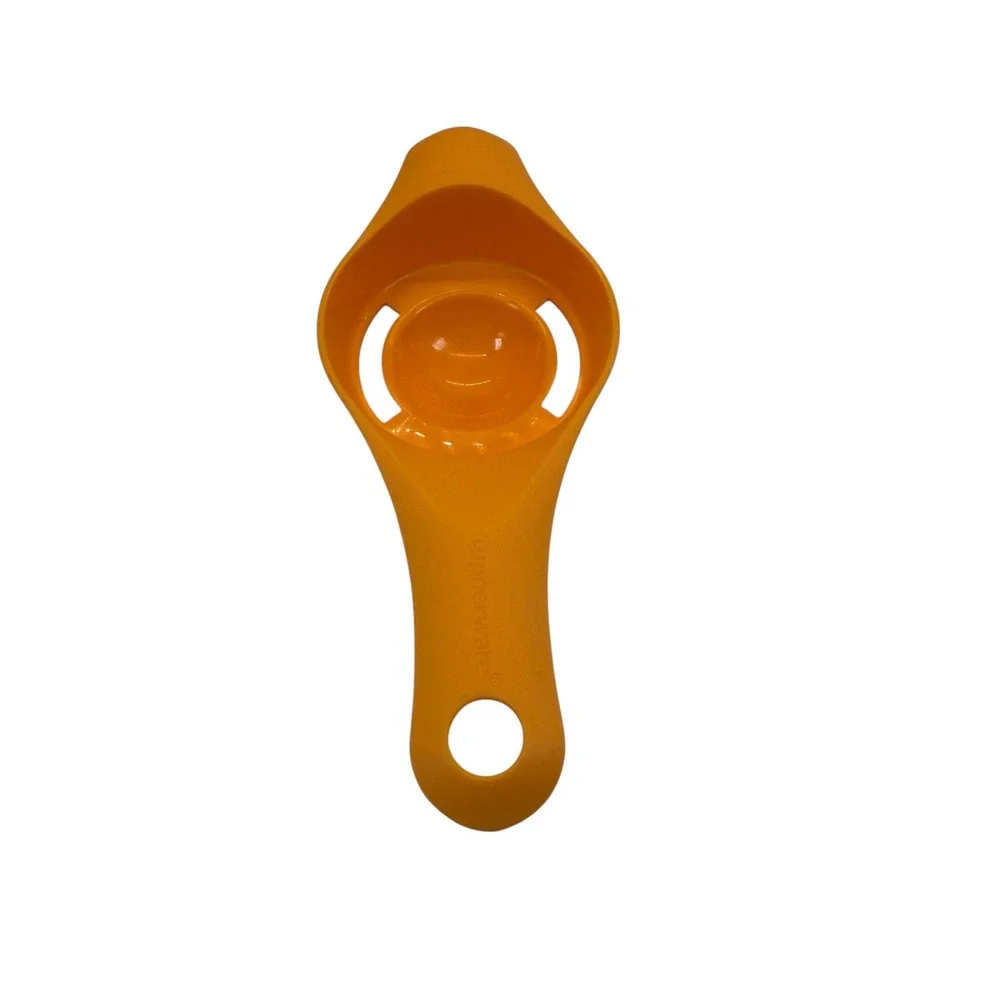 VTG Tupperware Orange Egg Yolk Separator Retro Tool Kitchen Homestead Gadget USA